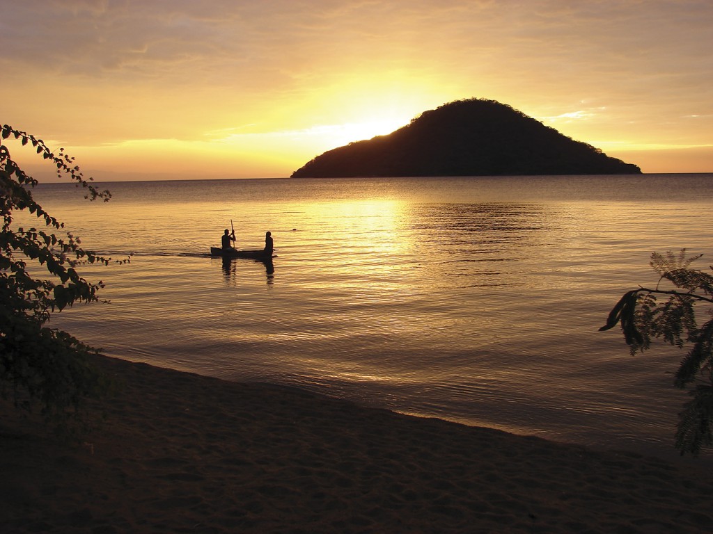 Sunset over Lake Malawi