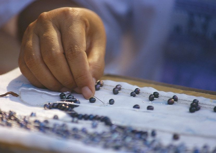 Bead jewellery being made.jpg - Thailand - Meet the People Tours